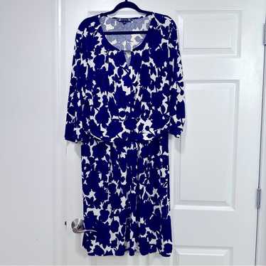 Joanna Hope Floral Dress Long Sleeve Flowy Keyhol… - image 1