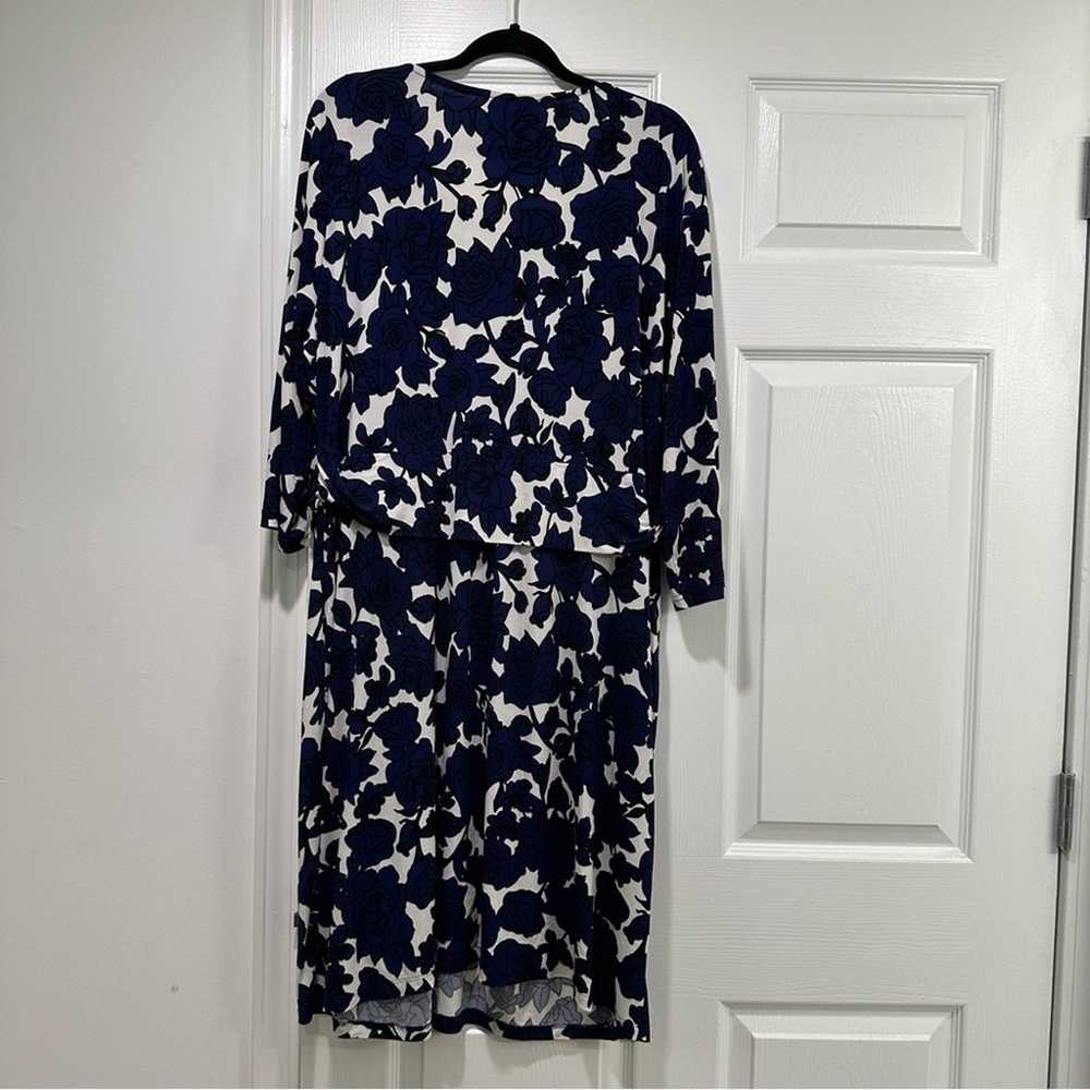 Joanna Hope Floral Dress Long Sleeve Flowy Keyhol… - image 4