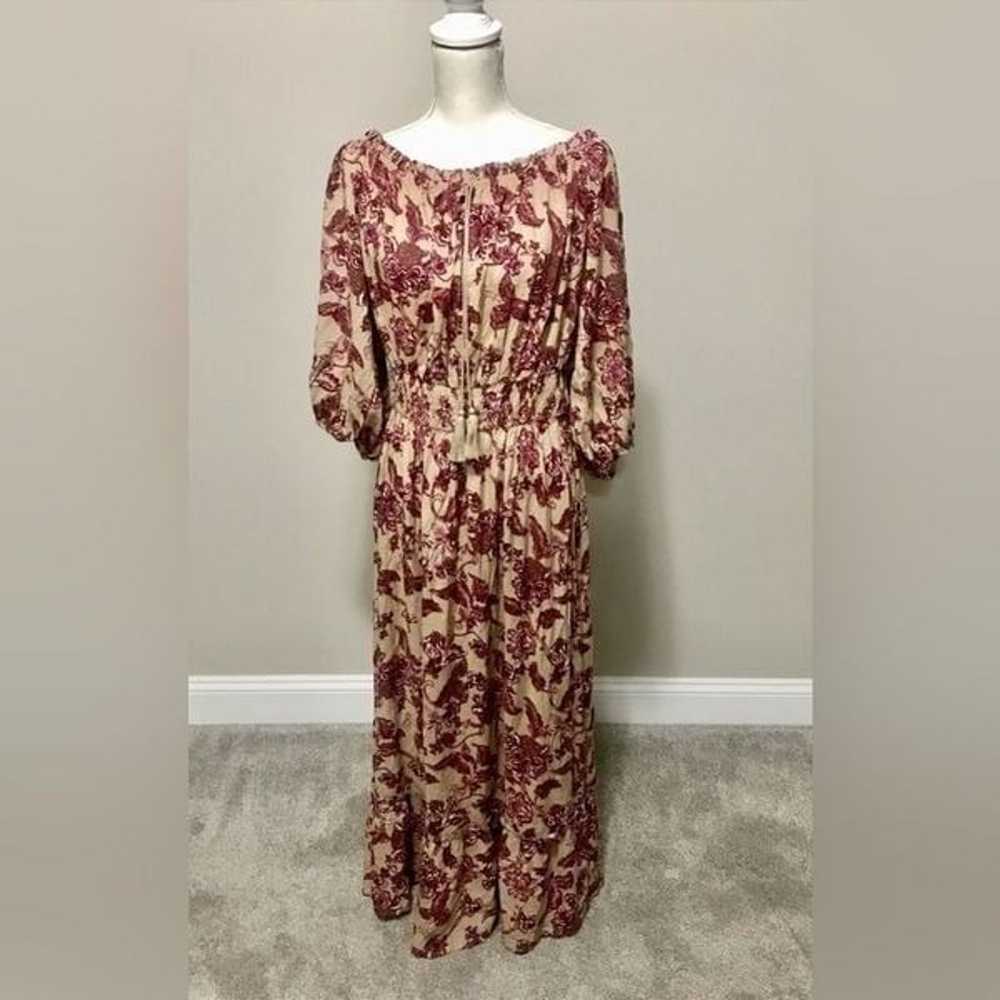 Boho off shoulder floral maxi - image 7