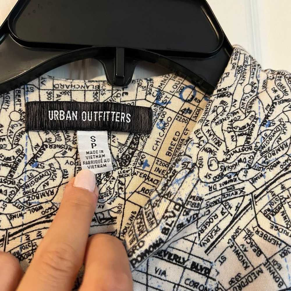 Urban Outfitters Map Print Design Cut Out mini dr… - image 8