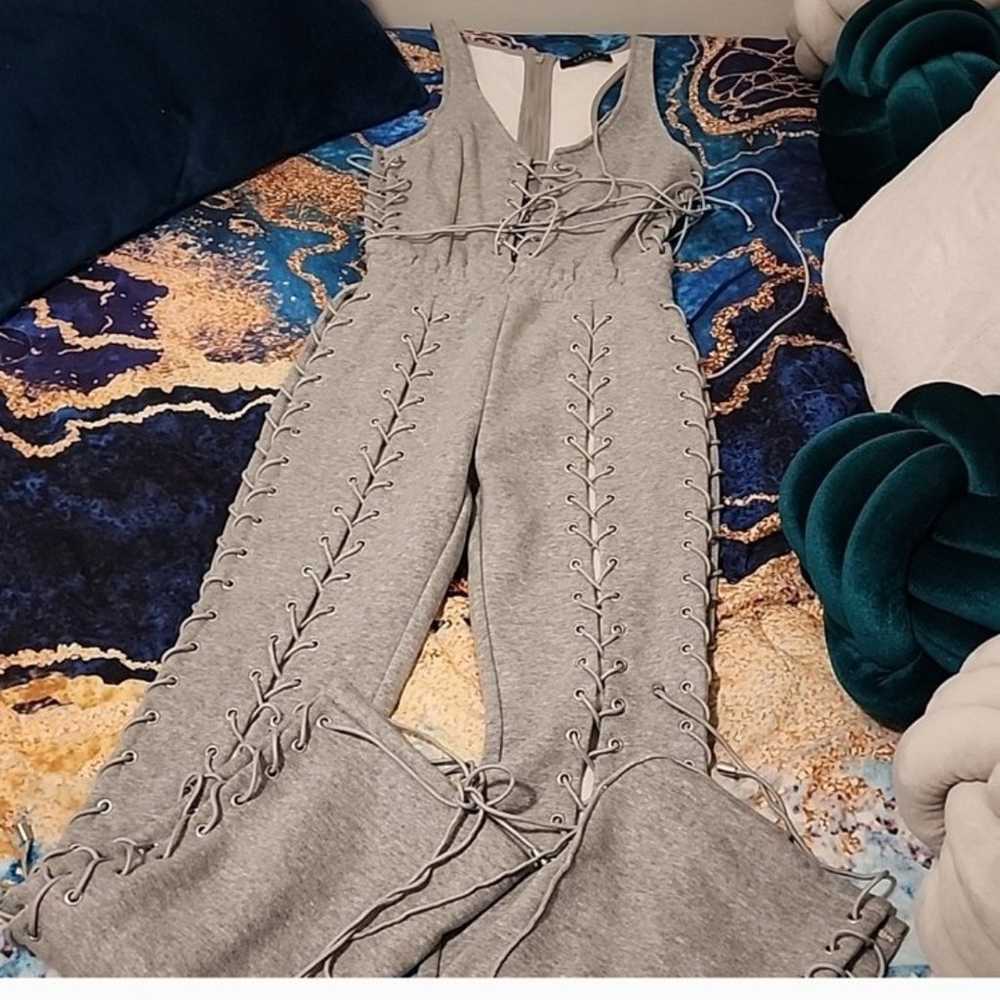 Akira lace up jumpsuit - image 3