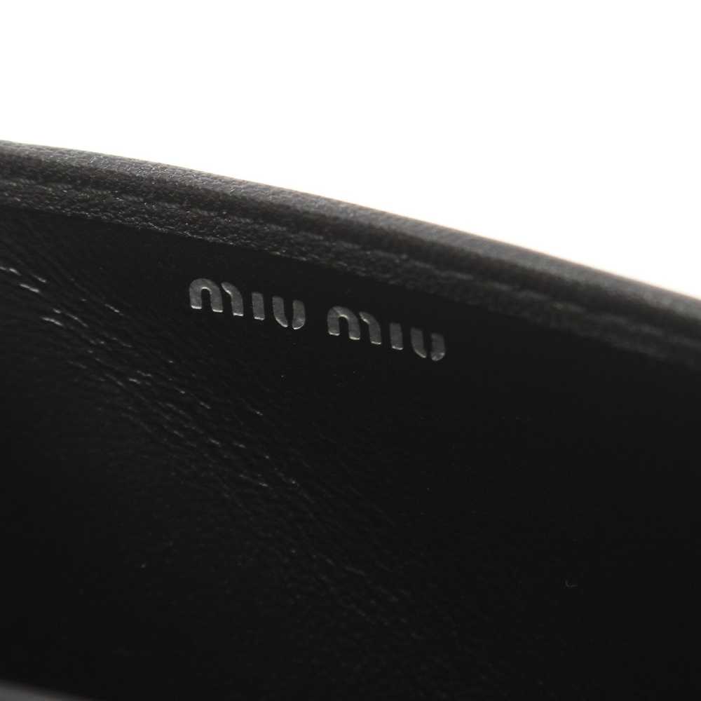 Miu Miu Miu Miu Matelasse Chain Wallet Leather Bl… - image 4