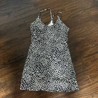 outdoor voices snow leopard exercise dress with b… - image 1