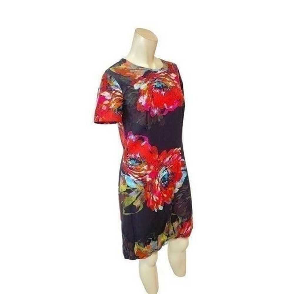 Trina Turk Natasha Flower Print Watercolor Dress 4 - image 2