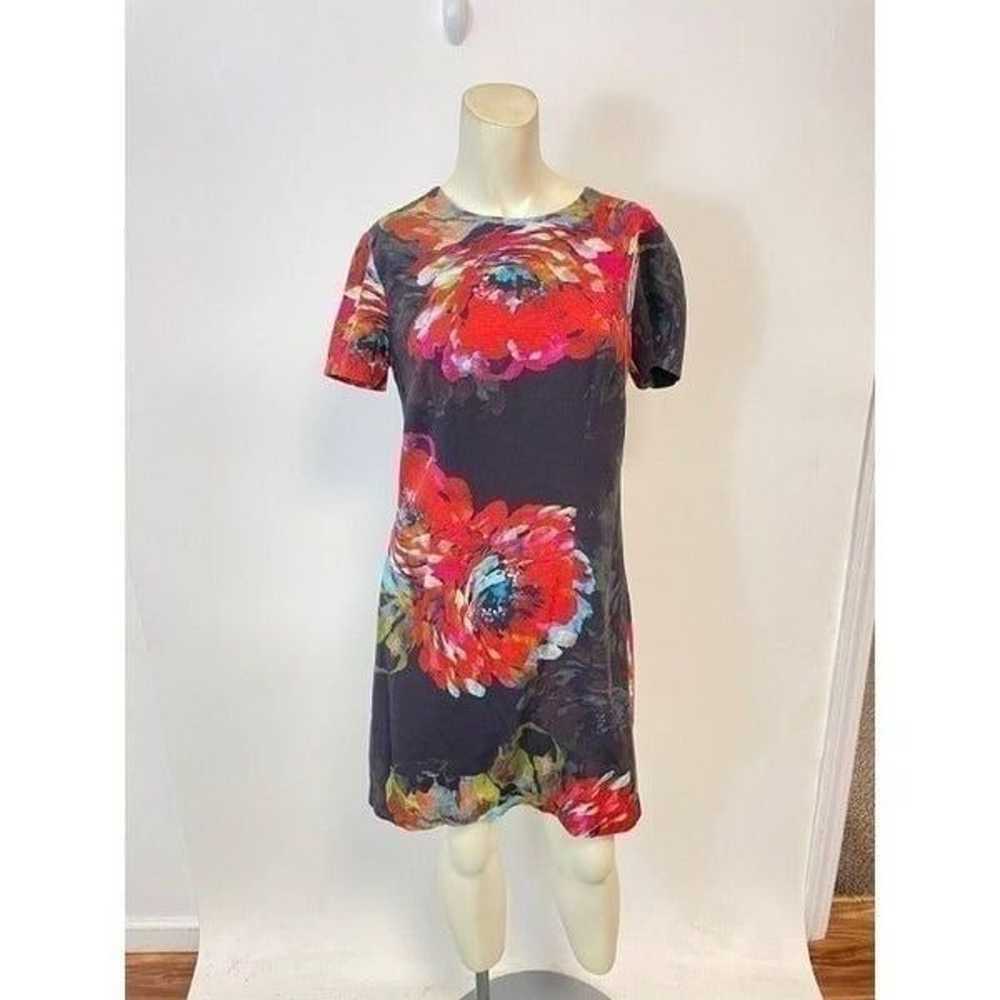 Trina Turk Natasha Flower Print Watercolor Dress 4 - image 3