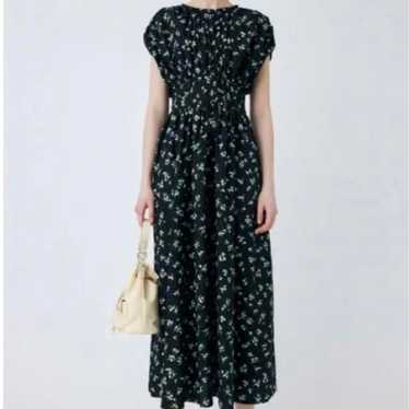 moussy Drawstring Floral Dress - image 1