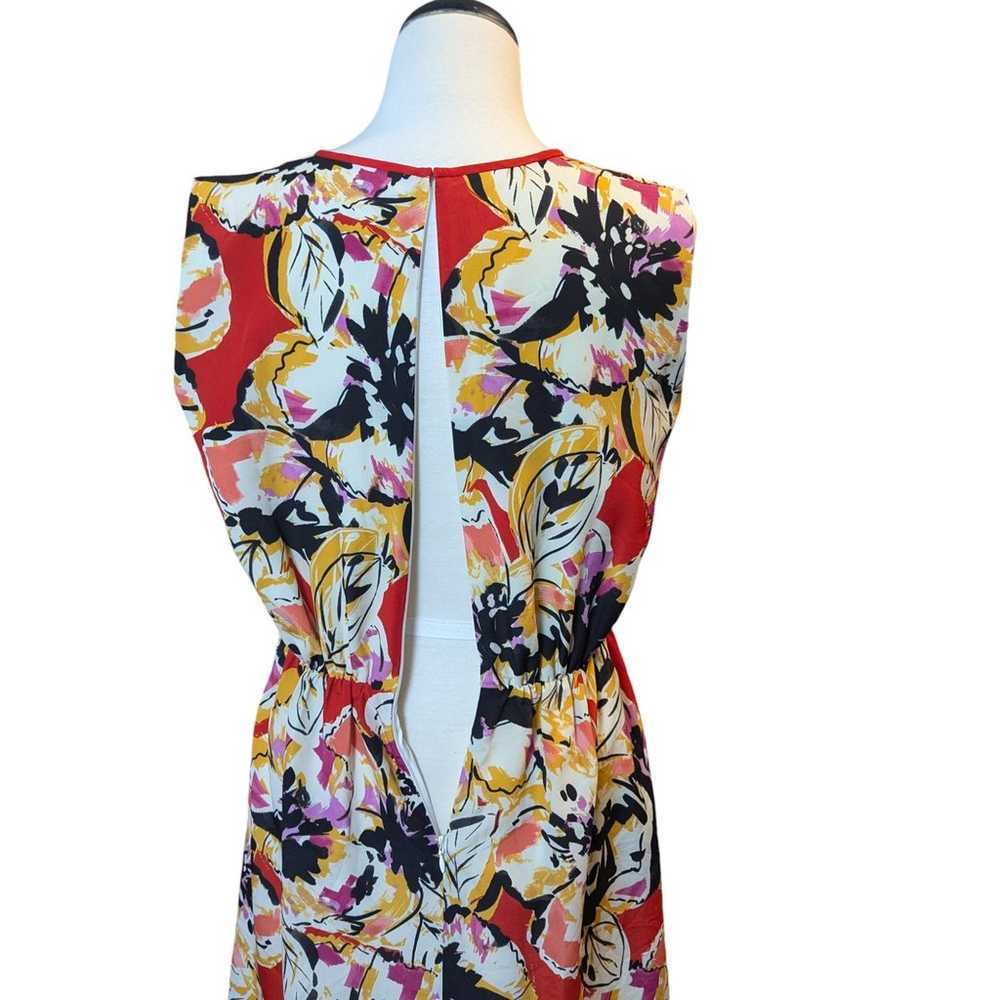 J.Crew sz 6 Bold Multi Color Floral Sleeveless Dr… - image 6