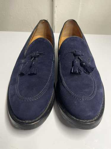 Okeeffe O'KEEFFE Leather Suede Tassel Loafer, Blu… - image 1