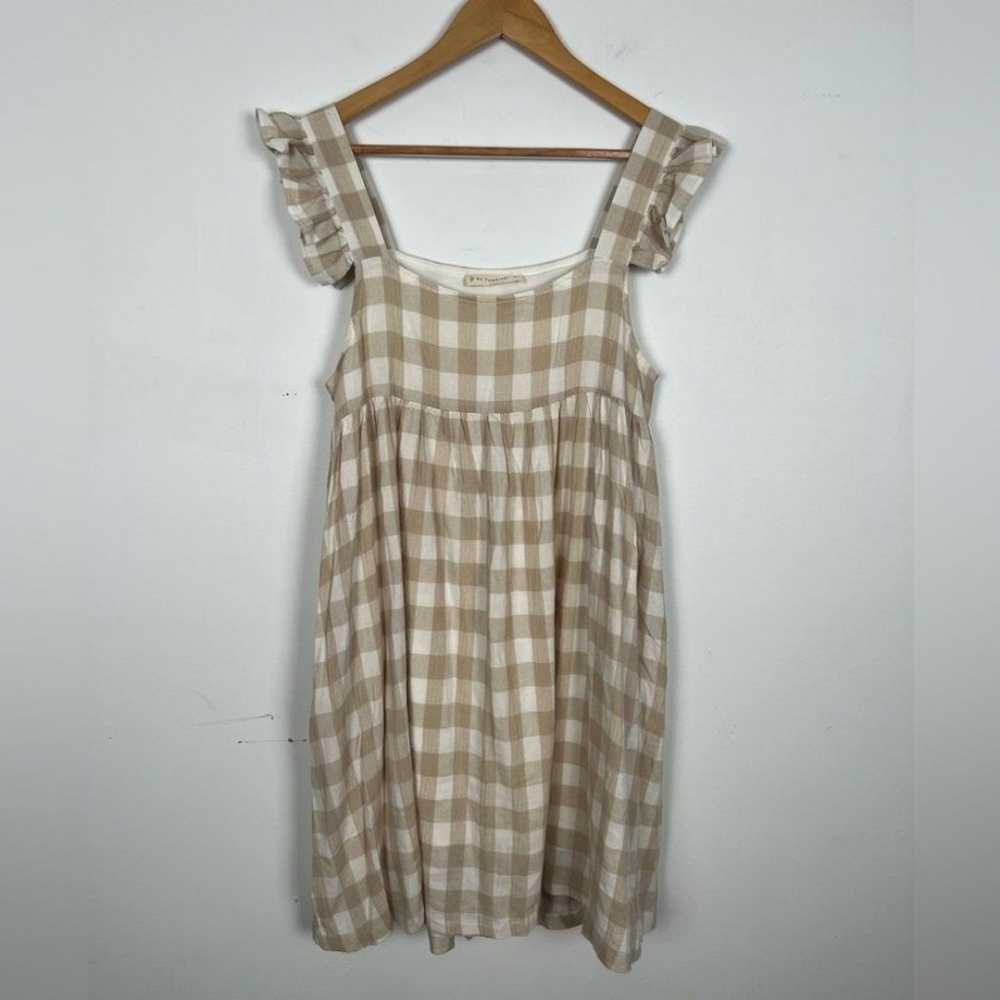 By Together Gingham Me More Dress Cream Neutral R… - image 2