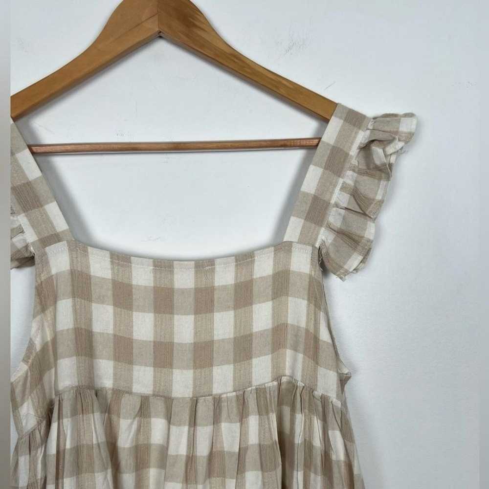 By Together Gingham Me More Dress Cream Neutral R… - image 9