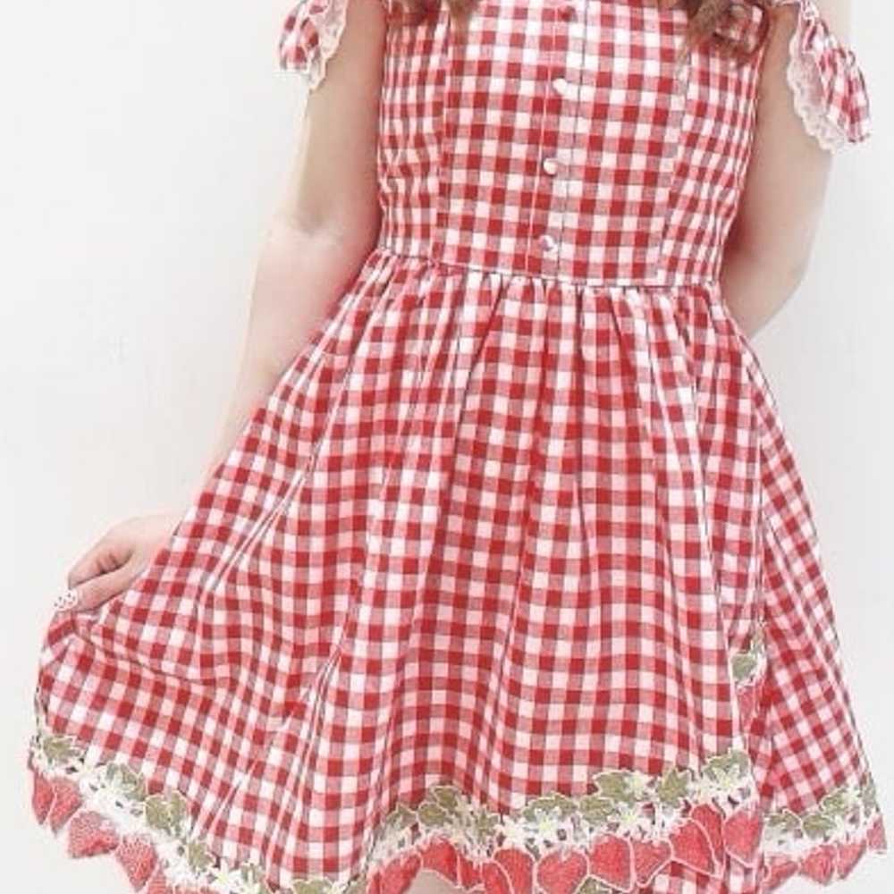 Liz Lisa gingham strawberry dress - image 1