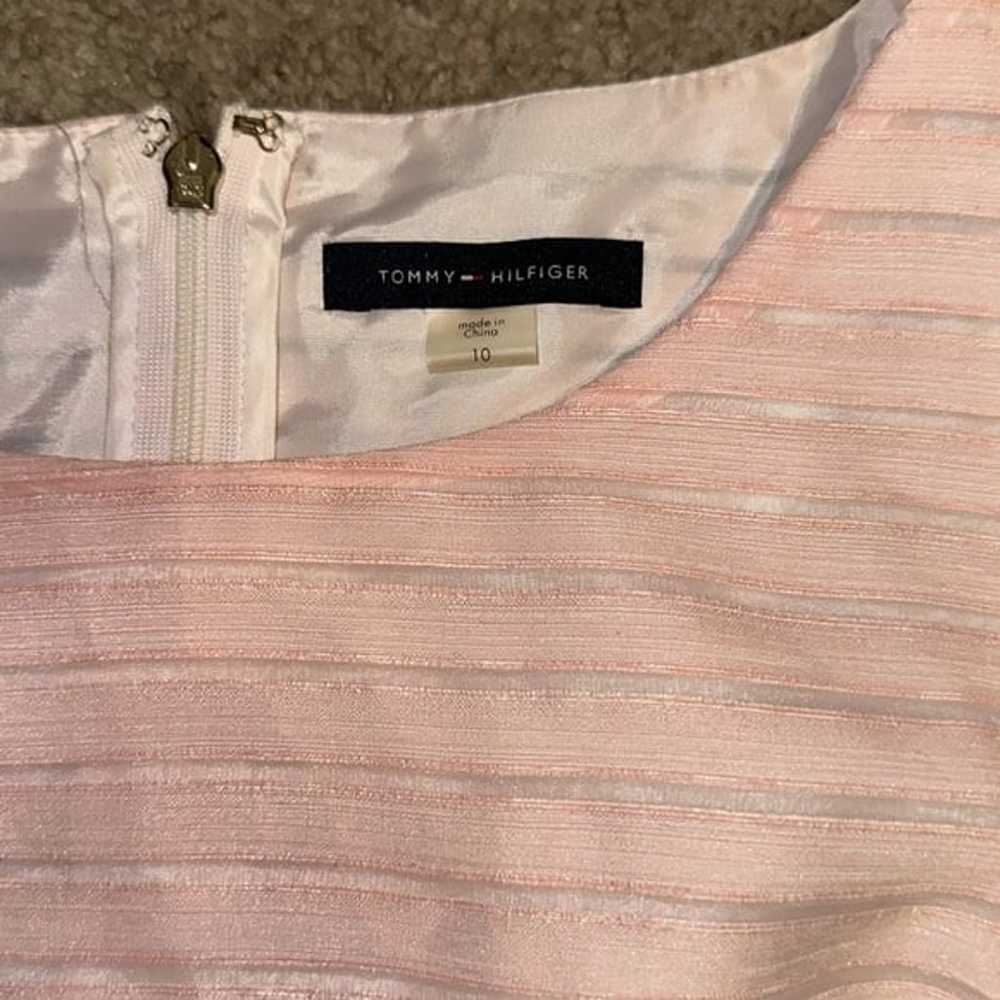 Tommy Hilfiger Baby Pink Striped Ribbon A-Line Sl… - image 4