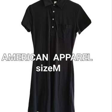 Unused American Apparel Cotton Polo One-piece Blac