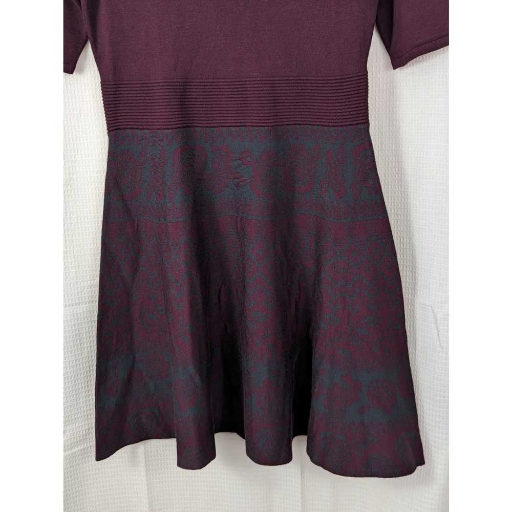 NWOT! NINA LEONARD! BURGUNDY MERLOT W/GRAY SWEATE… - image 4