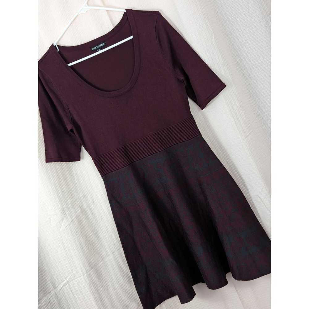 NWOT! NINA LEONARD! BURGUNDY MERLOT W/GRAY SWEATE… - image 9