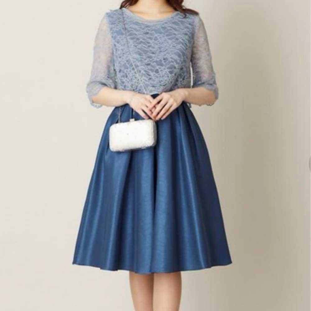 Aimer Party Dress Blue with Lace Bolero Dress - image 1