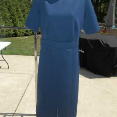 NWOT ANN TAYLOR NAVY KNIT DRESS 10