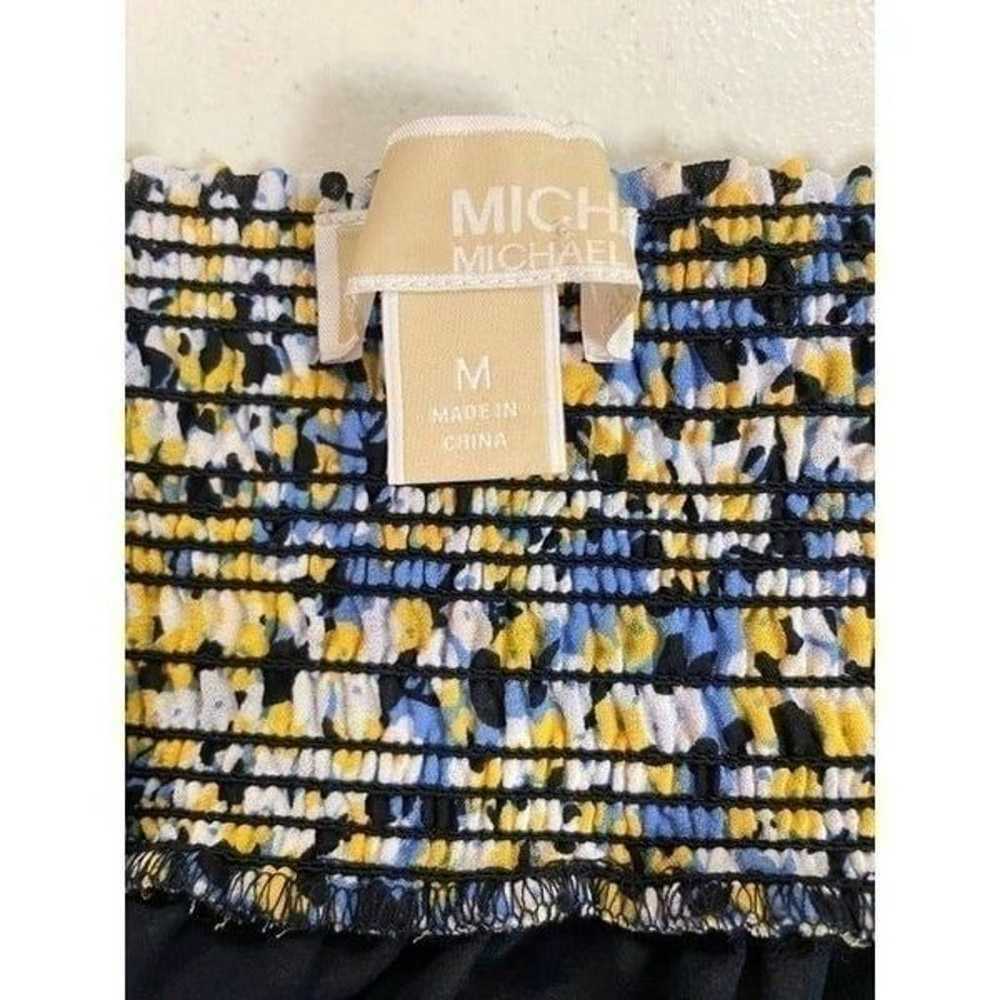 Michael Michael Kors Fleur Yellow/Blue Smocked Of… - image 7