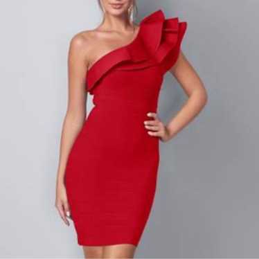 Beautiful bandage red dress