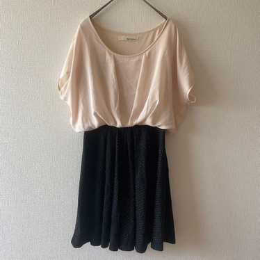 mysty woman Short-Sleeved One-Piece Dress Flare P… - image 1