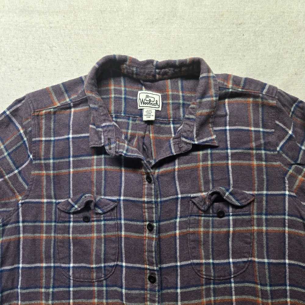 Vintage Authentic Brown Plaid Flannel Long Sleeve… - image 2