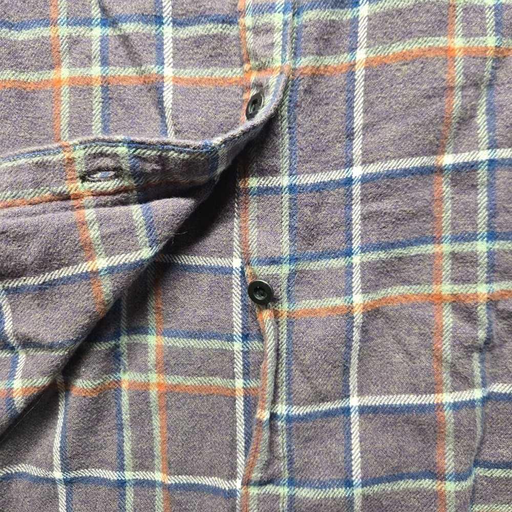 Vintage Authentic Brown Plaid Flannel Long Sleeve… - image 4