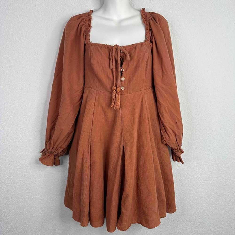 Chelsea & Violet Dress Womens Medium Rust Brown S… - image 1