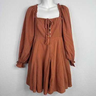 Chelsea & Violet Dress Womens Medium Rust Brown S… - image 1