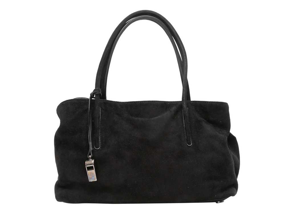 Black Stuart Weitzman Suede Shoulder Bag - image 1