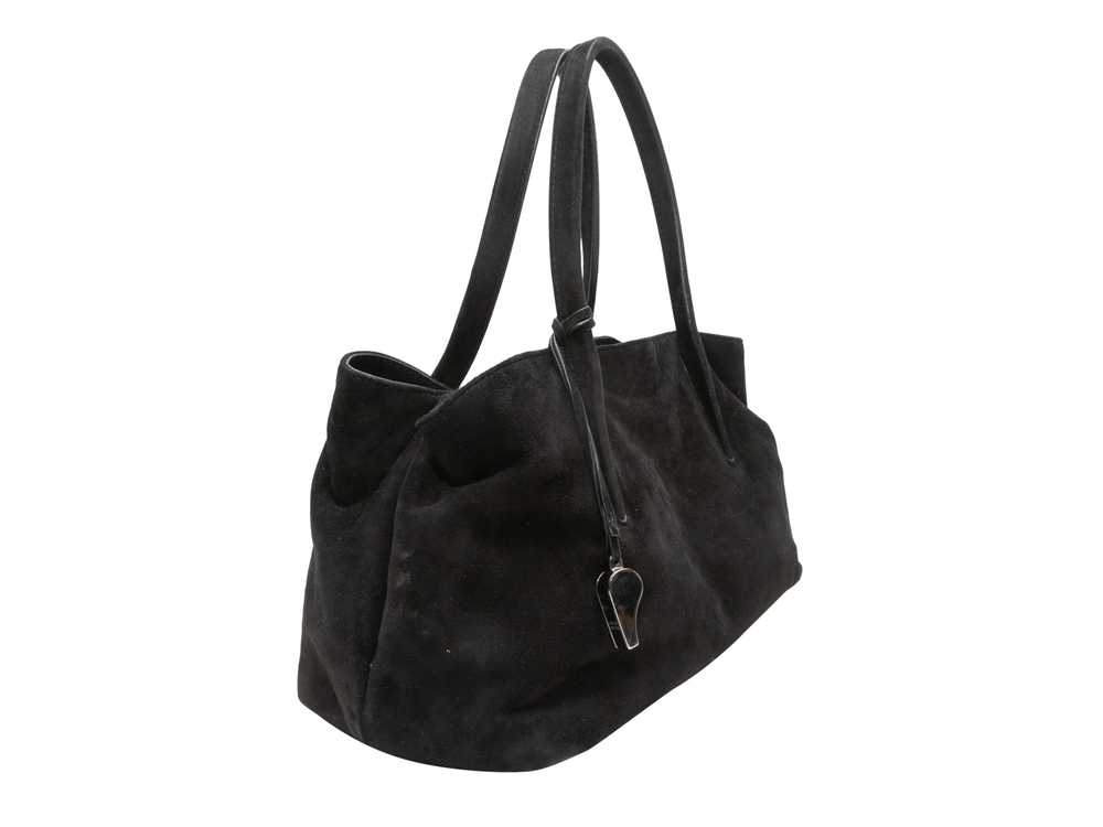 Black Stuart Weitzman Suede Shoulder Bag - image 2