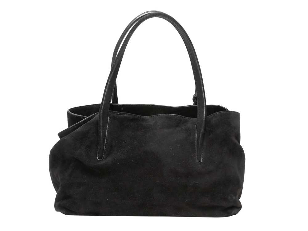 Black Stuart Weitzman Suede Shoulder Bag - image 3