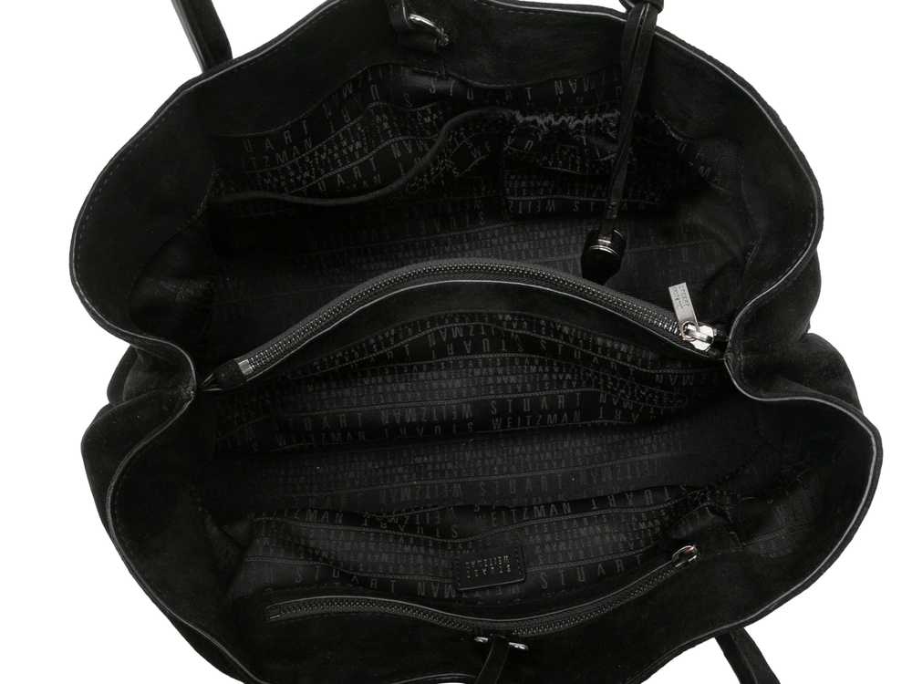 Black Stuart Weitzman Suede Shoulder Bag - image 5