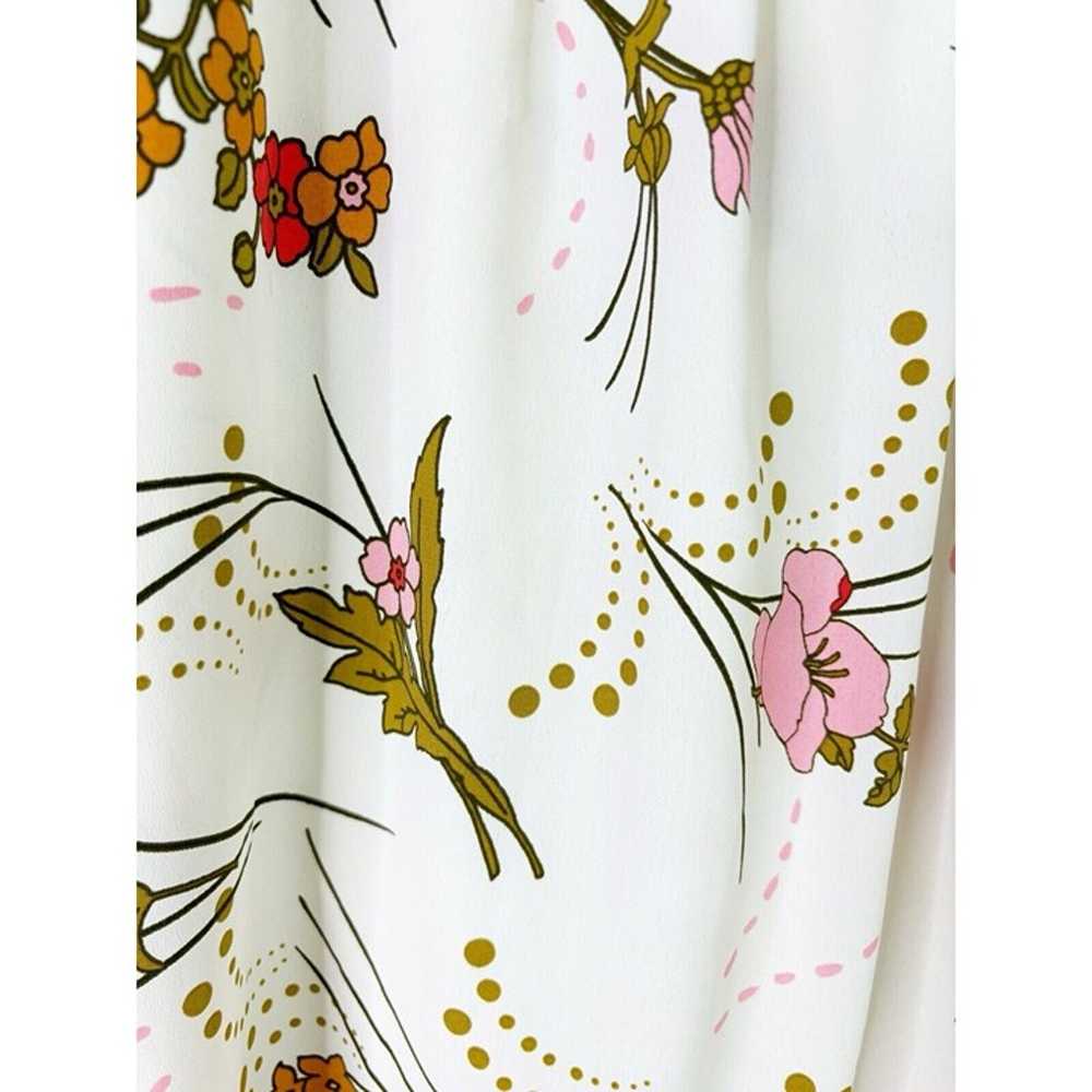 ModCloth Large "Poetic Presence" Faux Wrap Cream … - image 4