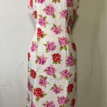 Women's summer floral pattern sleeveless dress - image 1