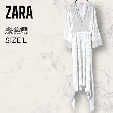 【Nearly Unused】ZARA Striped Asymmetrical Dress