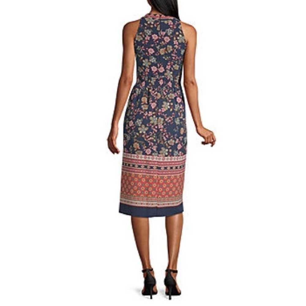 Bleecker 126 Sleeveless Floral Smocked A-Line Dre… - image 2