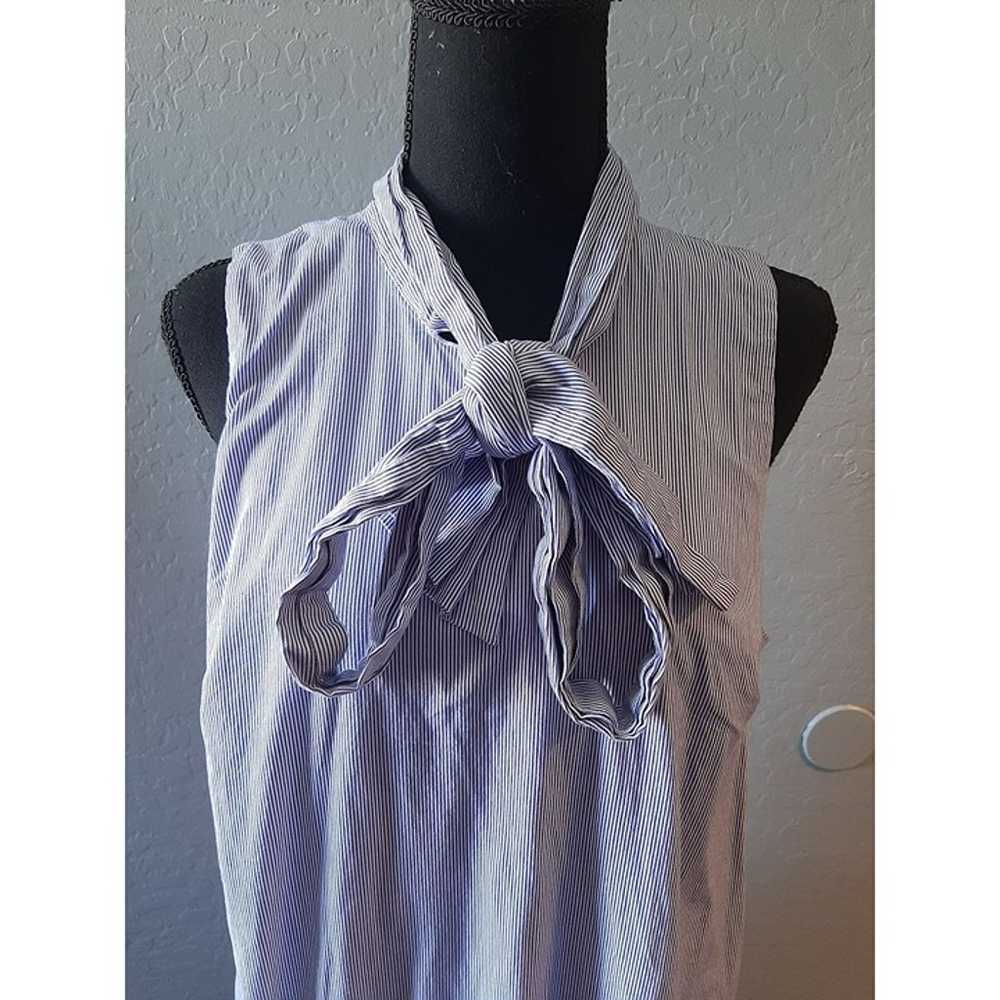 BANANA REPUBLIC TICKING STRIPED DRESS BOW  12 Con… - image 3