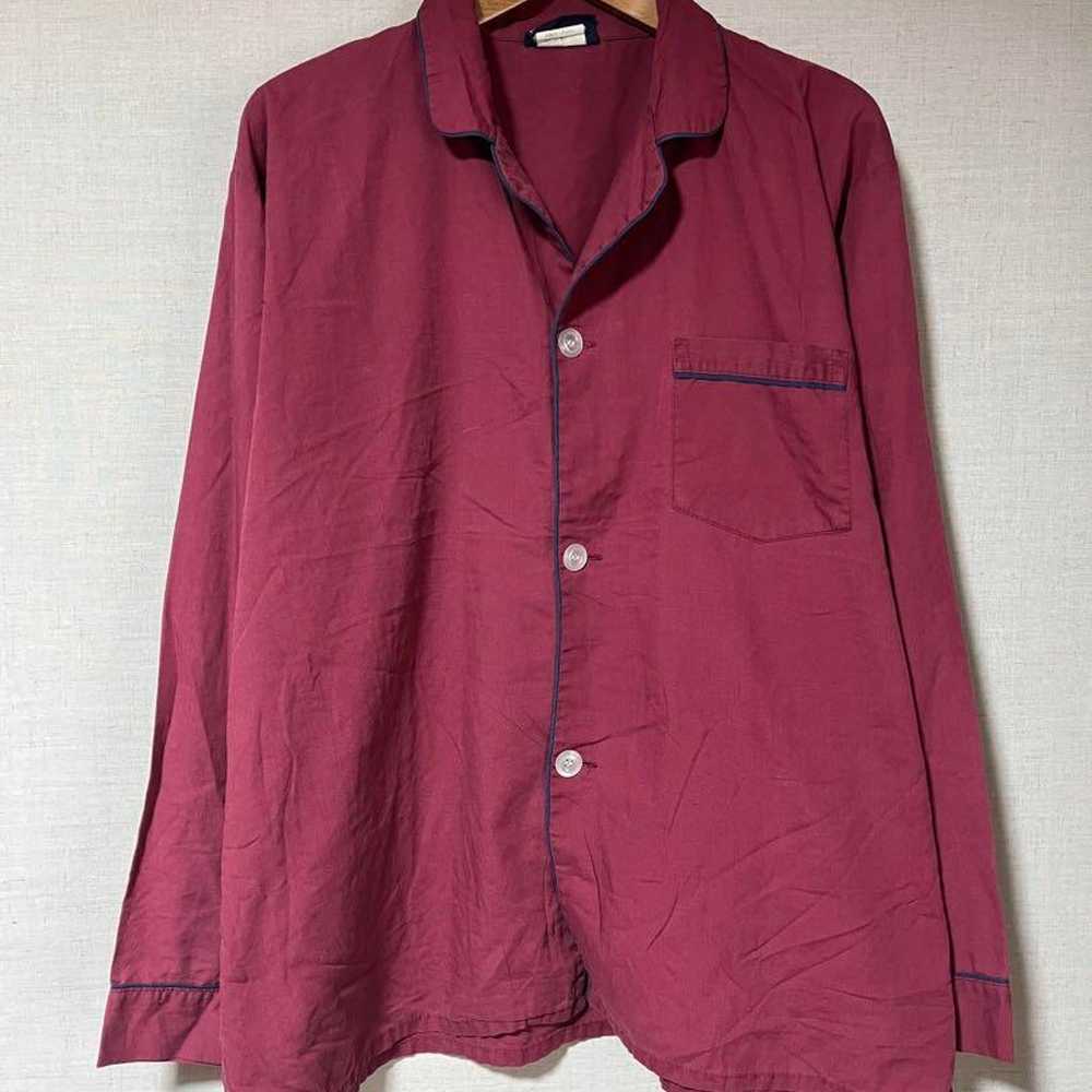 Vintage pajama shirt open collar oversized unisex. - image 2