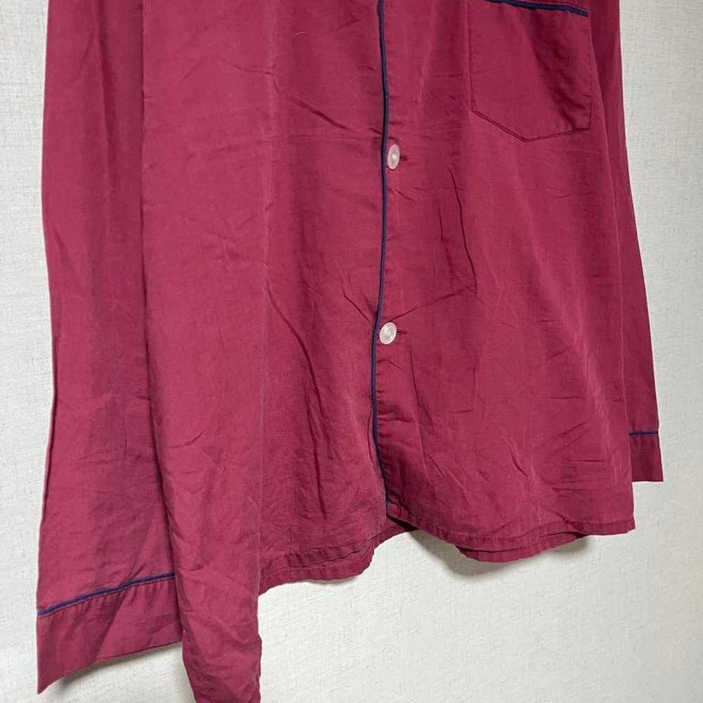 Vintage pajama shirt open collar oversized unisex. - image 6