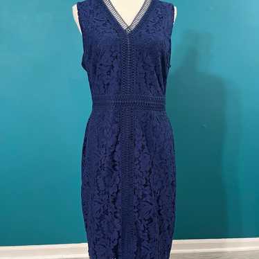 Thalia Sodi Lace Dress size 14 Blue - image 1