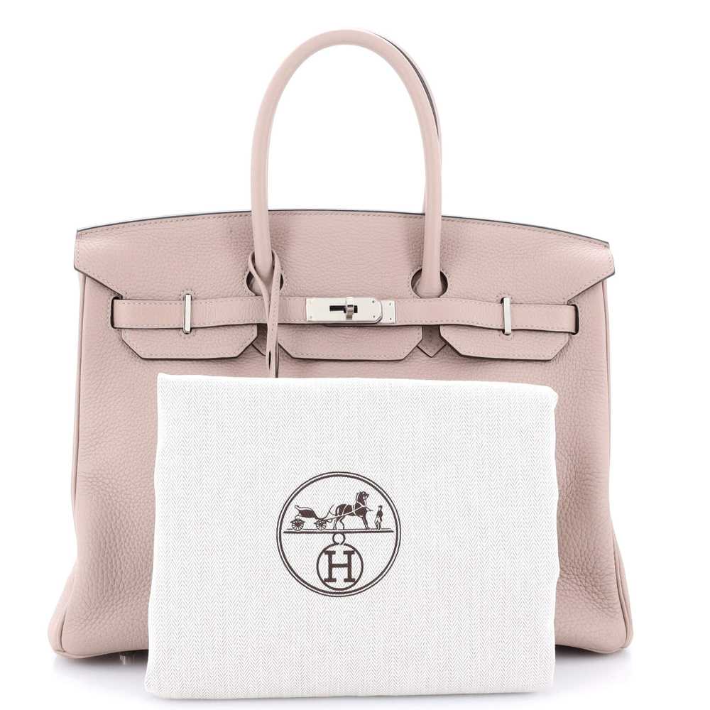 Hermes Birkin Handbag Glycine Clemence with Palla… - image 2