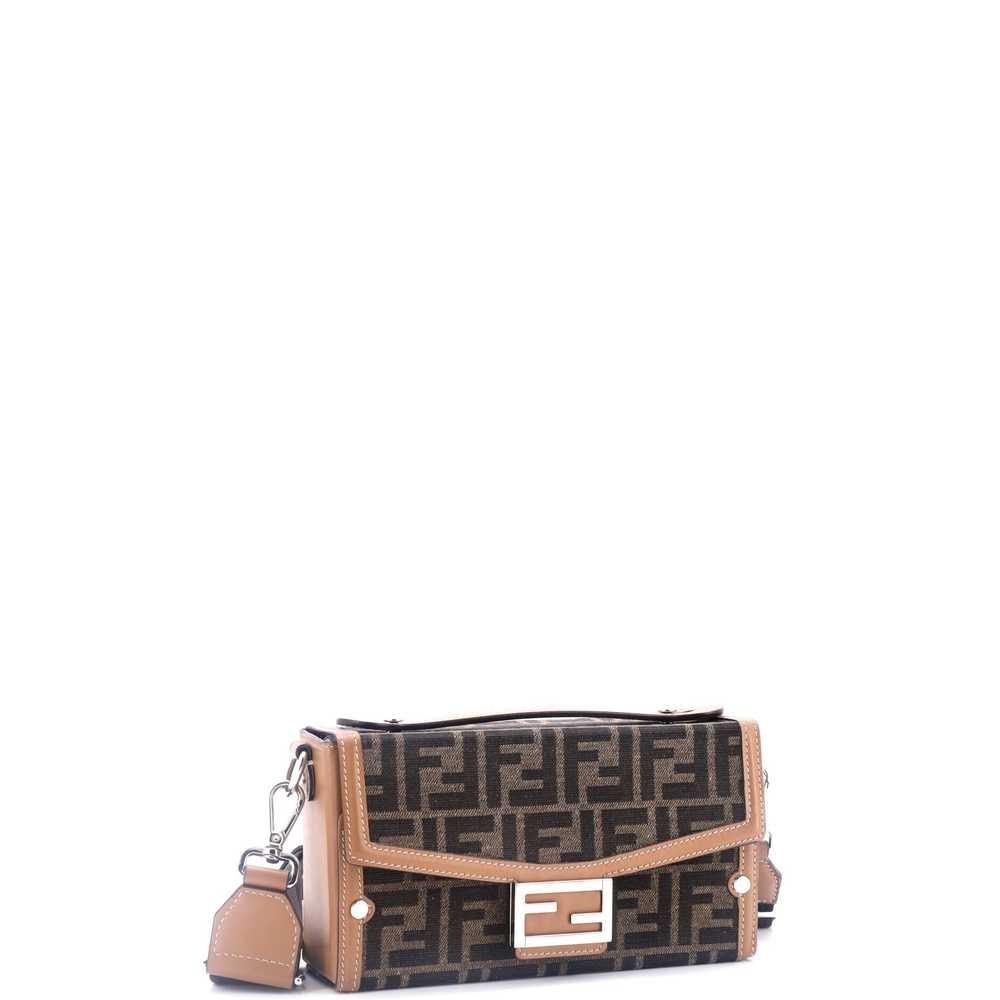 FENDI Baguette Soft Trunk Bag Zucca Canvas and Le… - image 2