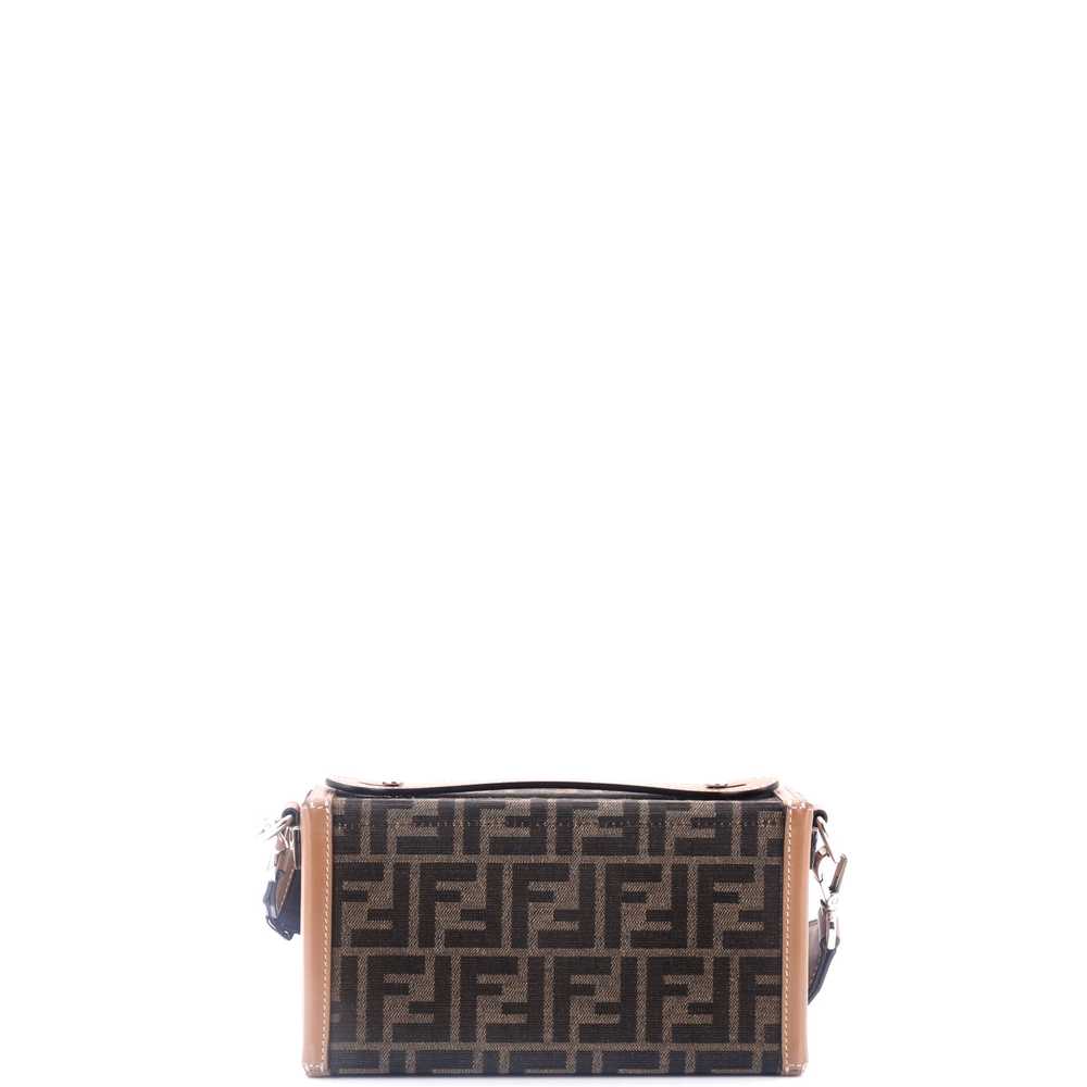 FENDI Baguette Soft Trunk Bag Zucca Canvas and Le… - image 3