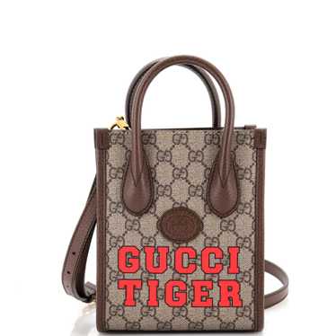 GUCCI Interlocking G Patch Tote Printed GG Coated 