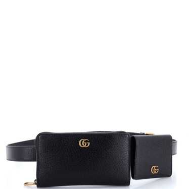 GUCCI GG Marmont Double Belt Bag Leather