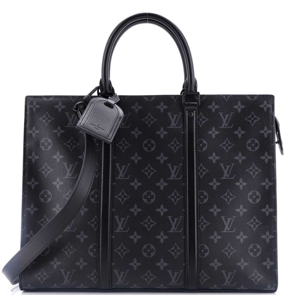 Louis Vuitton Sac Plat Zipper Tote Monogram Eclip… - image 1