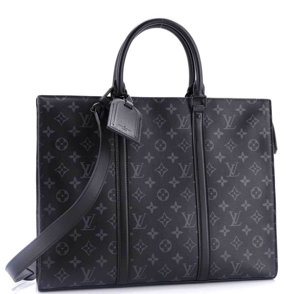 Louis Vuitton Sac Plat Zipper Tote Monogram Eclip… - image 3