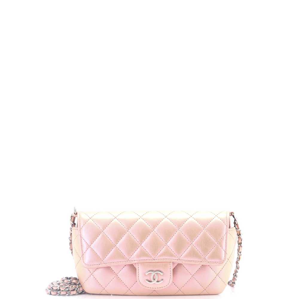 CHANEL Classic Sunglasses Case with Chain Quilted… - image 1