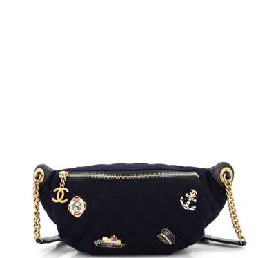 CHANEL Paris-Hamburg Charms Waist Bag Quilted Wool