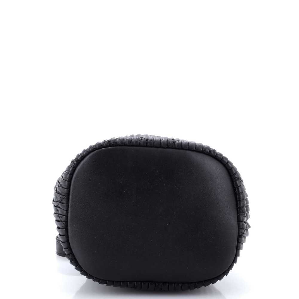 CHANEL Coco Pleats Drawstring Bag Pleated Crumple… - image 4